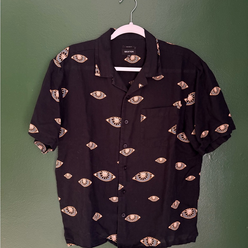 Brixton Black Shirt with Eye Design